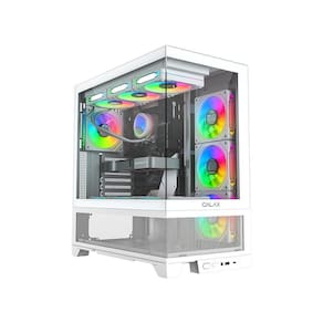 Gabinete Galax Centaurus White Atx Frontal Vidro Sem Fan