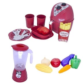Kit Menino Cozinha Liquidificador Air Fryer Chef Legume 19P