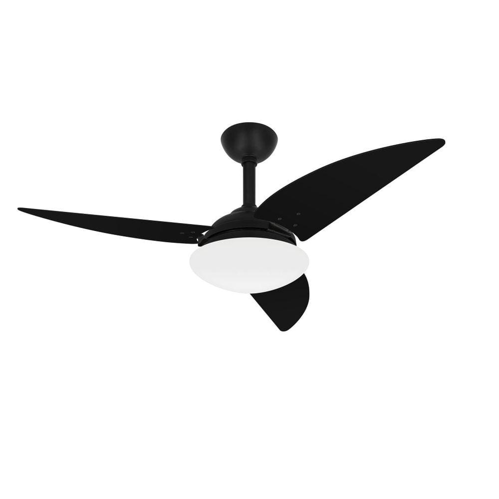 Ventilador Teto Preto Class 3 Pás Varanda Turbo Ventax 110V