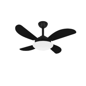 Ventilador Teto Econômico Sala Fly 4 Pás Preto Ventax 220V