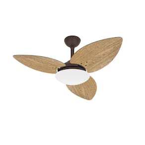Ventilador Teto Winds Marrom Turbo 3 Pás Freijó Ventax 220V