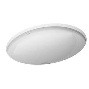 Cuba de Louça de Embutir Oval Branca L.37.17 47,5cm x 37,5 cm