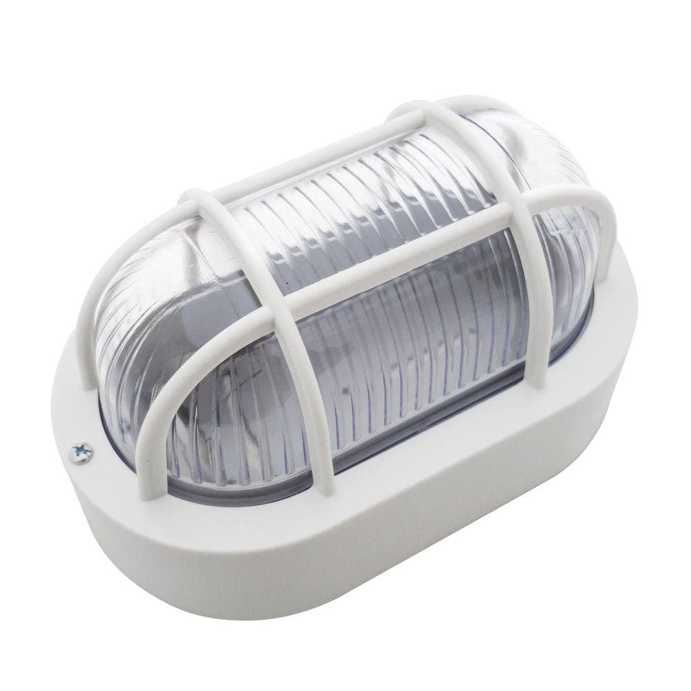 9X Arandela Tartaruga Poptem Oval Branca