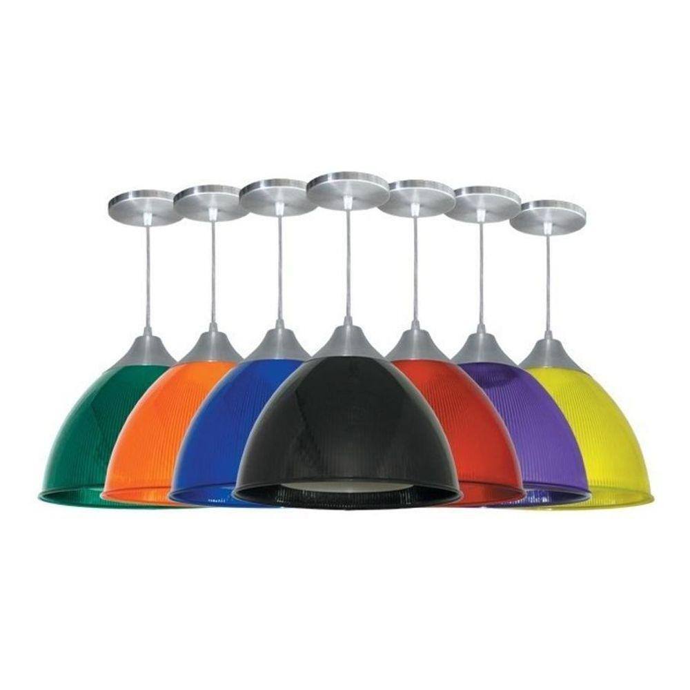 3X Pendente Prismático Poptem Gota 12 Fumê