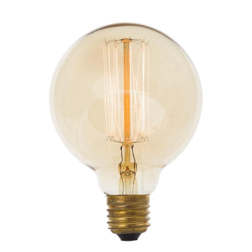 4X Lâmpada Filamento De Carbono Poptem G95 40W 110V