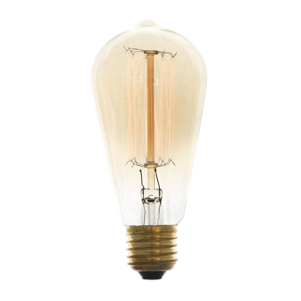 Lâmpada Filamento De Carbono Poptem St58 40W 220V