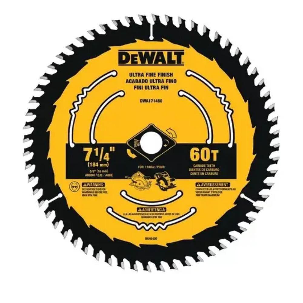 Disco Serra Circular Para Madeira 7 1/4 60D Dwa171460 Dewalt