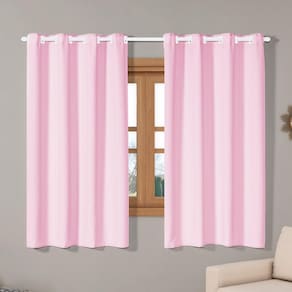 Cortina Isa Varão Tecido Oxford 2,80Mx1,60M Rosa