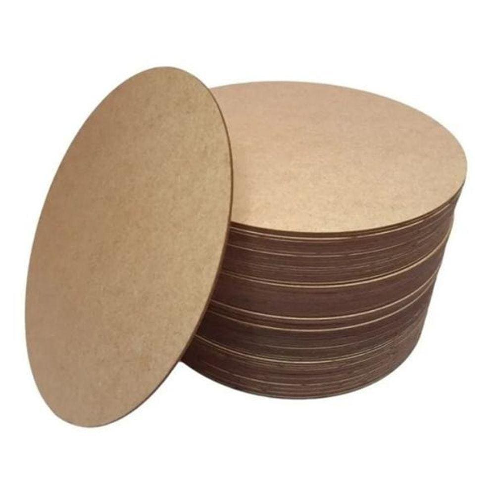 30 Sousplat Mdf Kit Oferta Suplas 20 Cm Oferta 6Mm - Cru