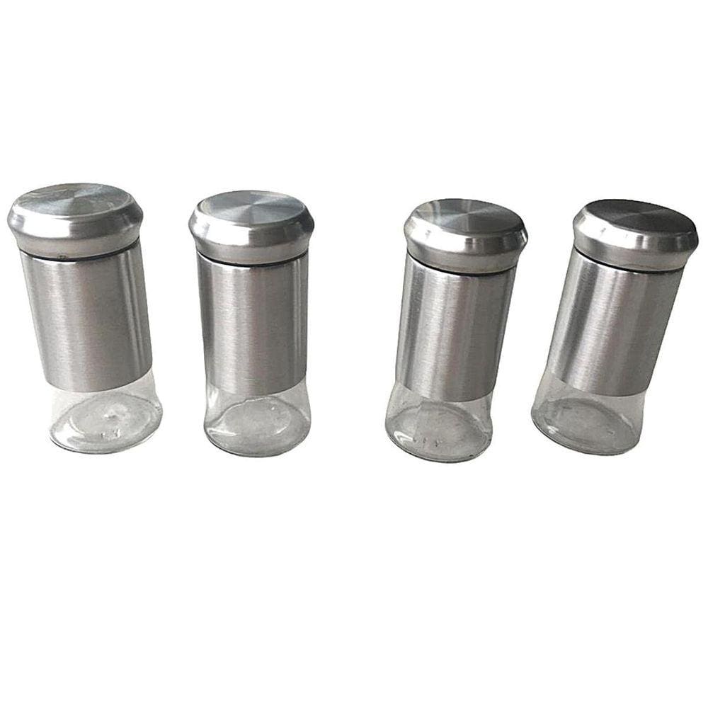 Kit 4 Porta Condimentos Preto 125ml