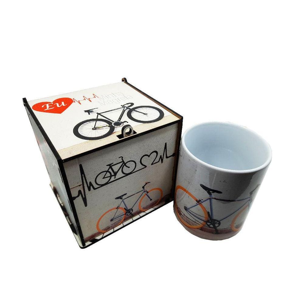 Presente Dia Dos Pais - Pai Ciclista Caixa E Caneca Art Bike