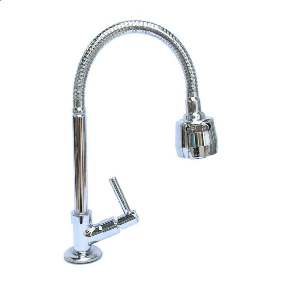 Torneira Gourmet Flexível Cromada Duplo Jato