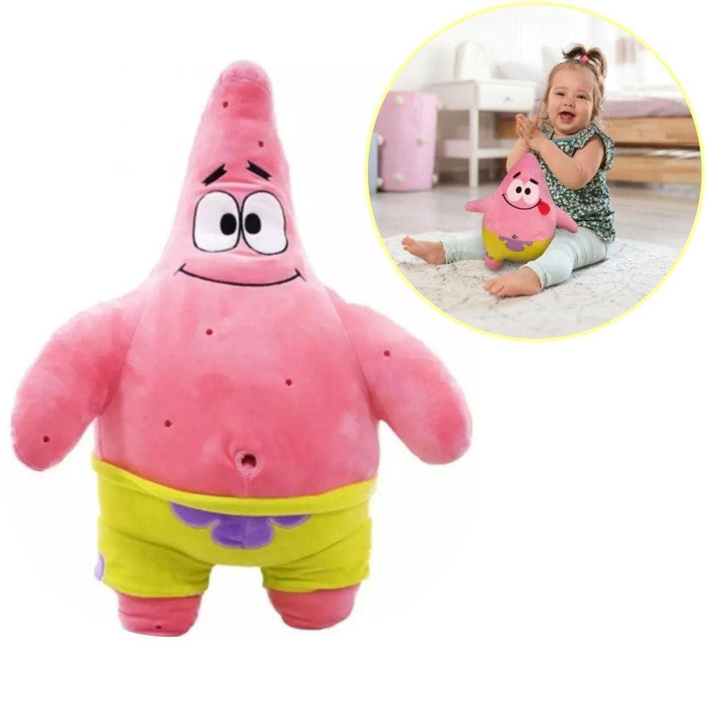 Boneco de pelucia pequeno patrick natal turma do bob esponja multibrink ...
