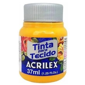 Tinta Para Tecido Amarelo Ouro 37Ml Acrilex