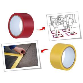 Fita Demarcação De Solo E Vidro 48Mm X 15M Hammer Vermelho