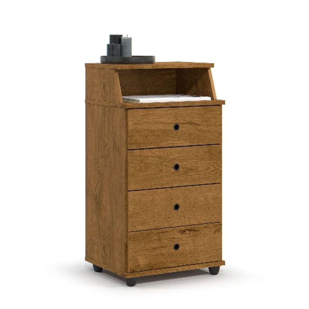 Mesa De Cabeceira Luxo II New Freijó – EJ Móveis