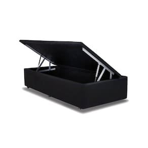 Cama Box Baú Solteiro Universal Courano Black (88x188x35) - Ortobom