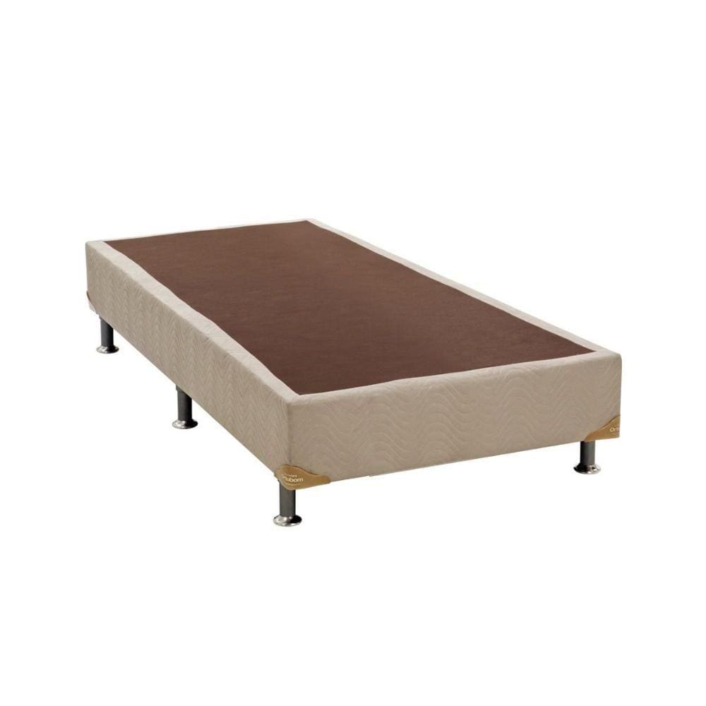 Cama Box Base Solteiro Americana Suede Clean (88x188x23) - Ortobom