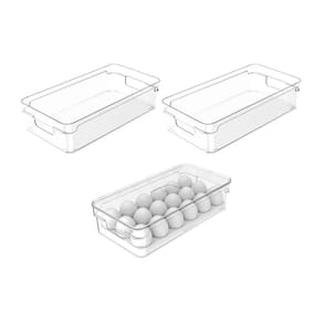 Kit 1 Organizador de Ovos 18un + 2 Clear Fresh Natural - Ou
