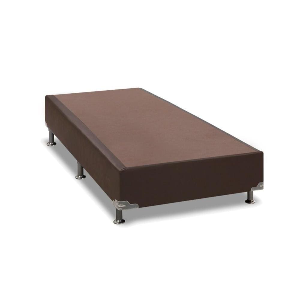 Cama Box Base Solteiro Universal Courano Brown (88x188x20) - Ortobom