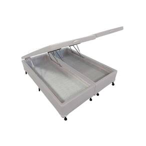 Cama Box Baú King Courano White New (193x203x35) - Castor
