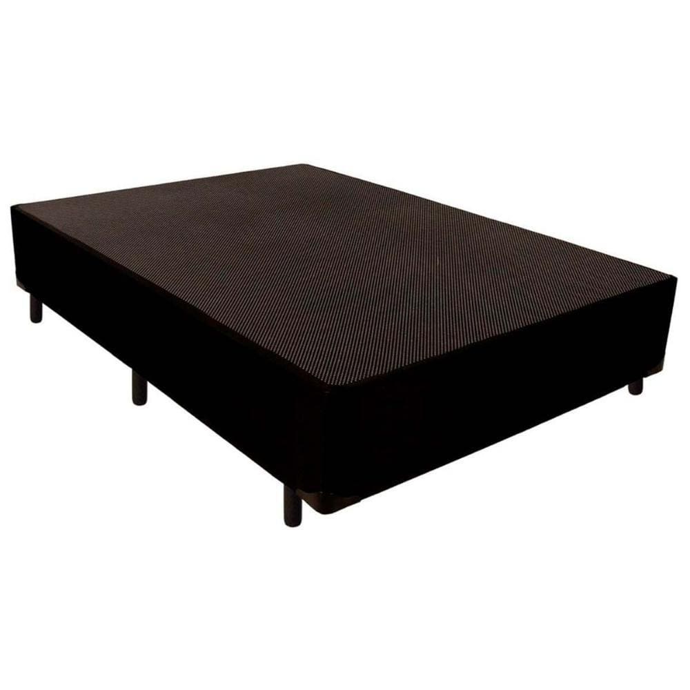 Cama Box Base Casal Universal Courano Black (138x188x24) - Luckspuma