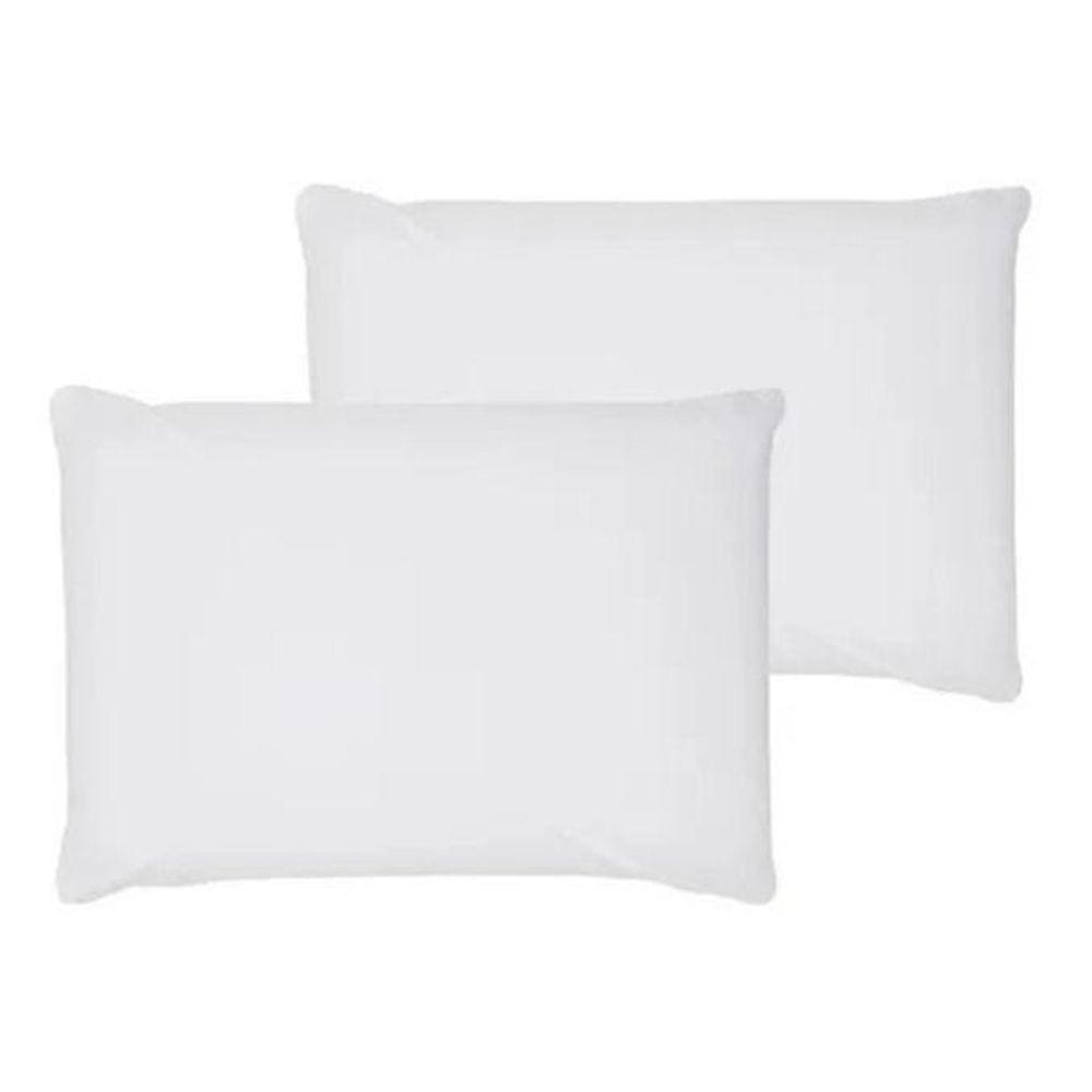 Kit 2 Fronhas 100% Algodao Percal 200 Fios Branco