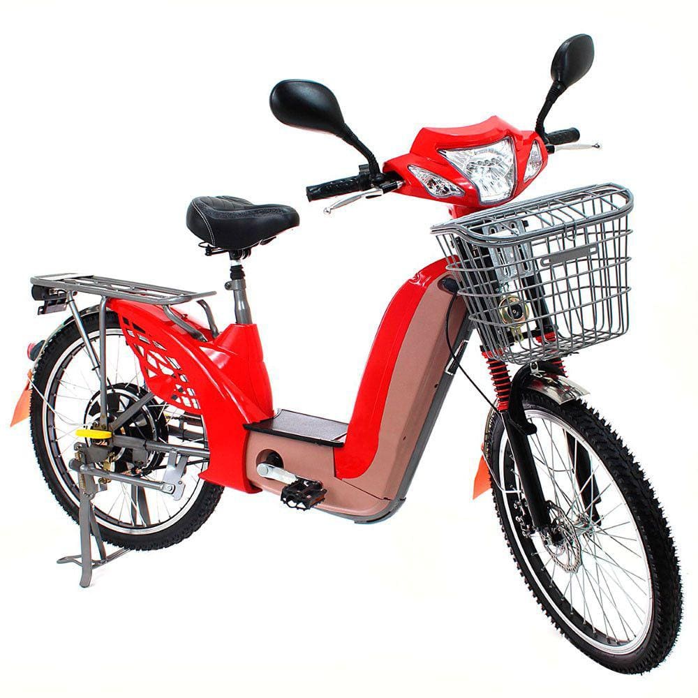 Bicicleta Elétrica Aro 24 Sousa Bike 350W Freio a Disco com Acelerador