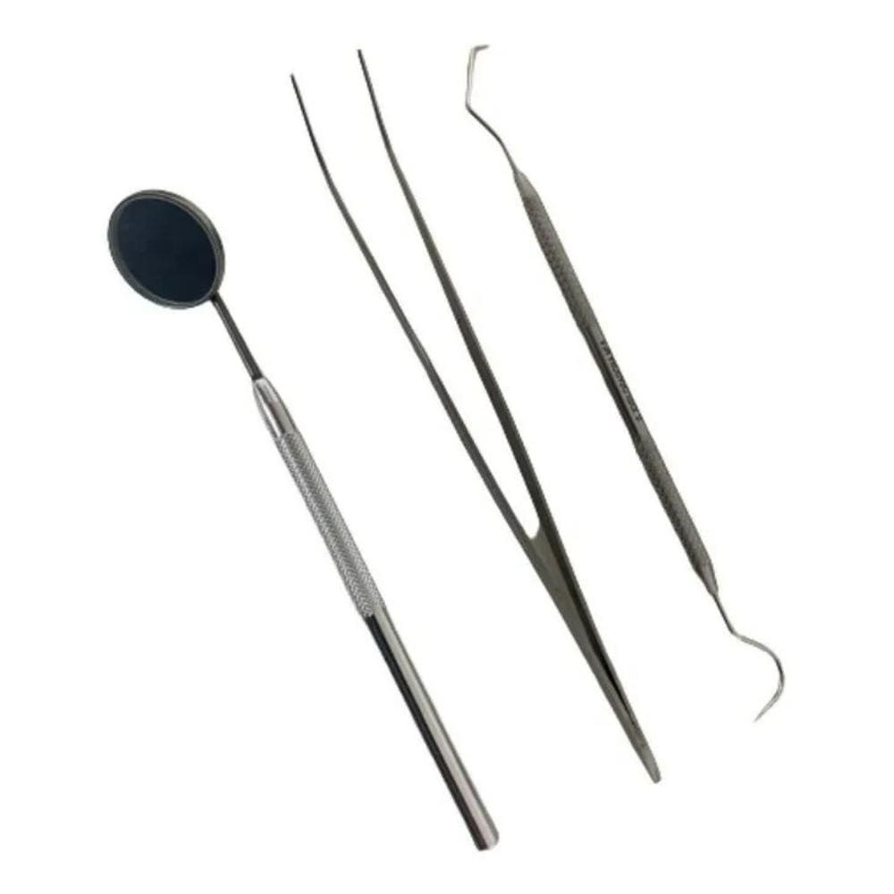 Kit Dentistica-Lm-Sonda-Escavado-Espelho-Pinça Clinica