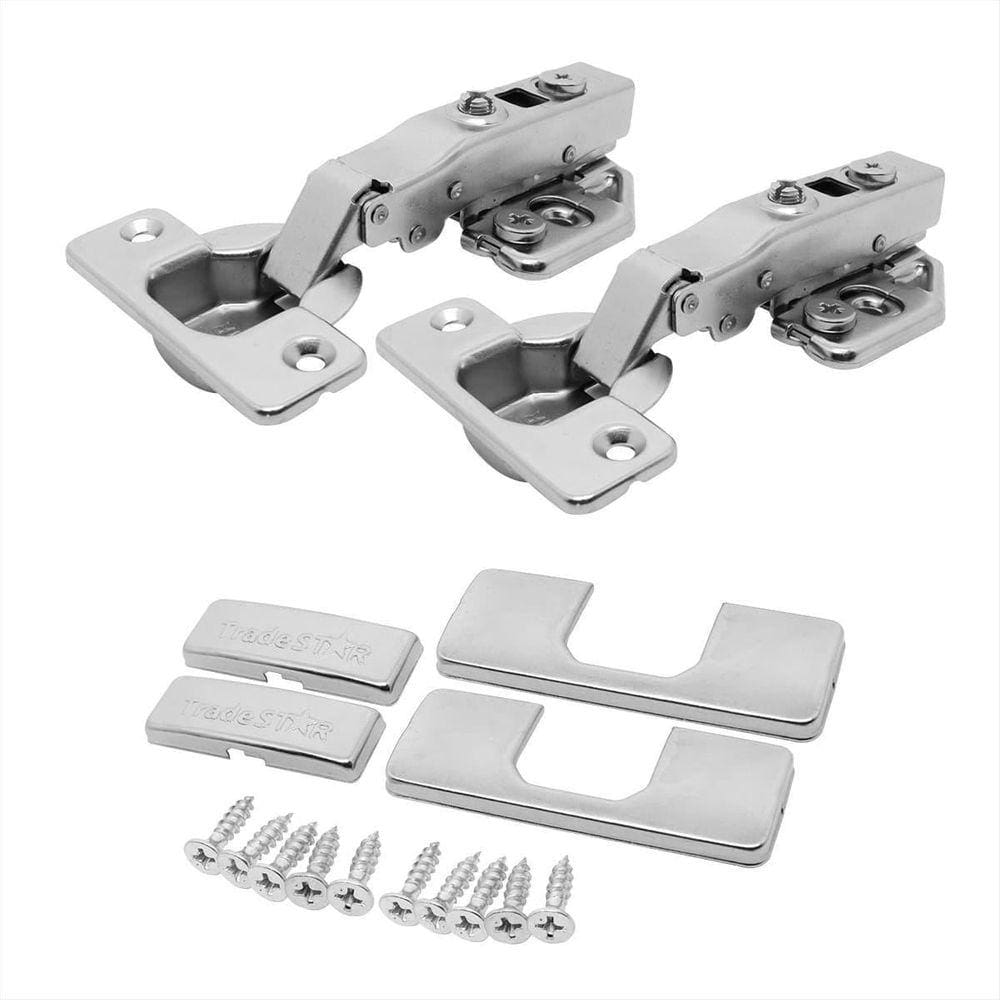 Kit 20 Dobradiça Click 3D 105 Grau Soft Close Capa Parafuso