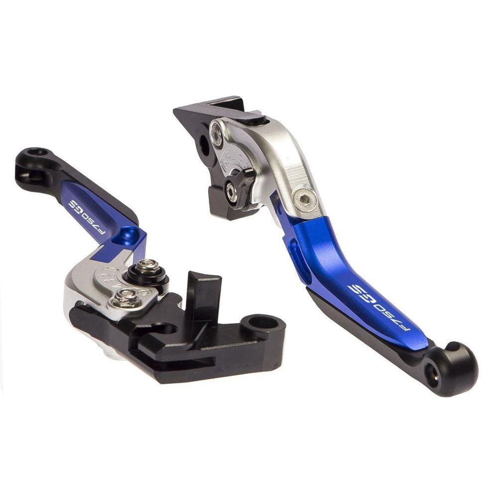 Par Manete Dobravel Articulado Gravado A Laser Moto F750Gs