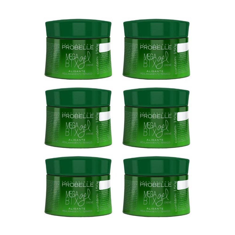 Botox Capilar Probelle 150G Mega Botox Gel - Kit Com 6Un