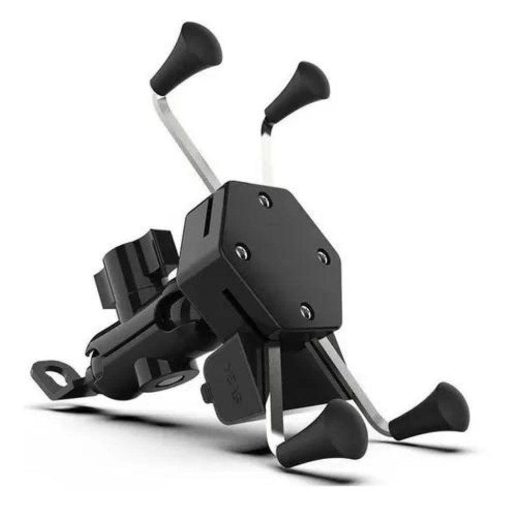 Suporte De Celular Universal Garra Com Carregador Para Moto