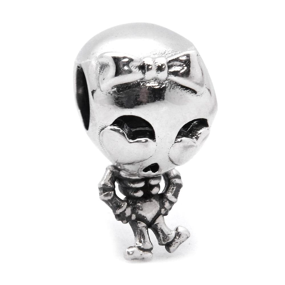 Berloque Separador Menina Caveirinha