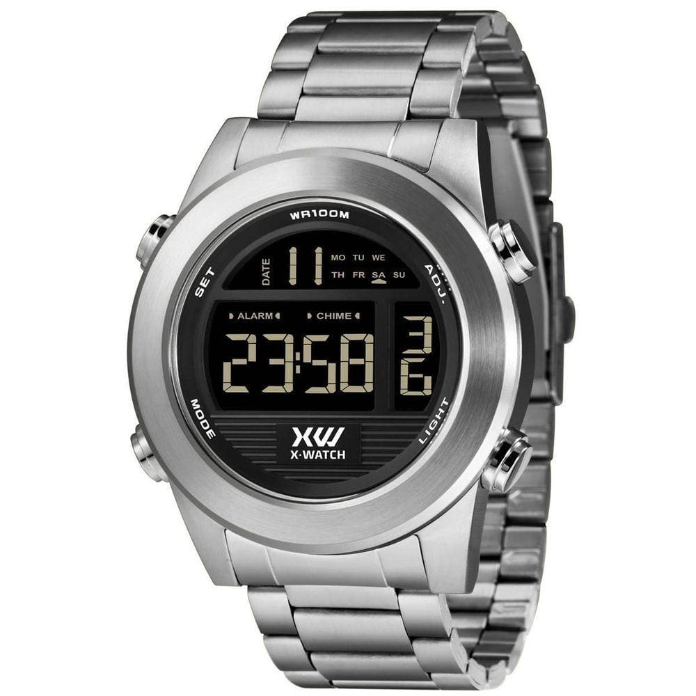 Relógio X-Watch Masculino Ref: Xmssd003 P2Sx Digital Aço