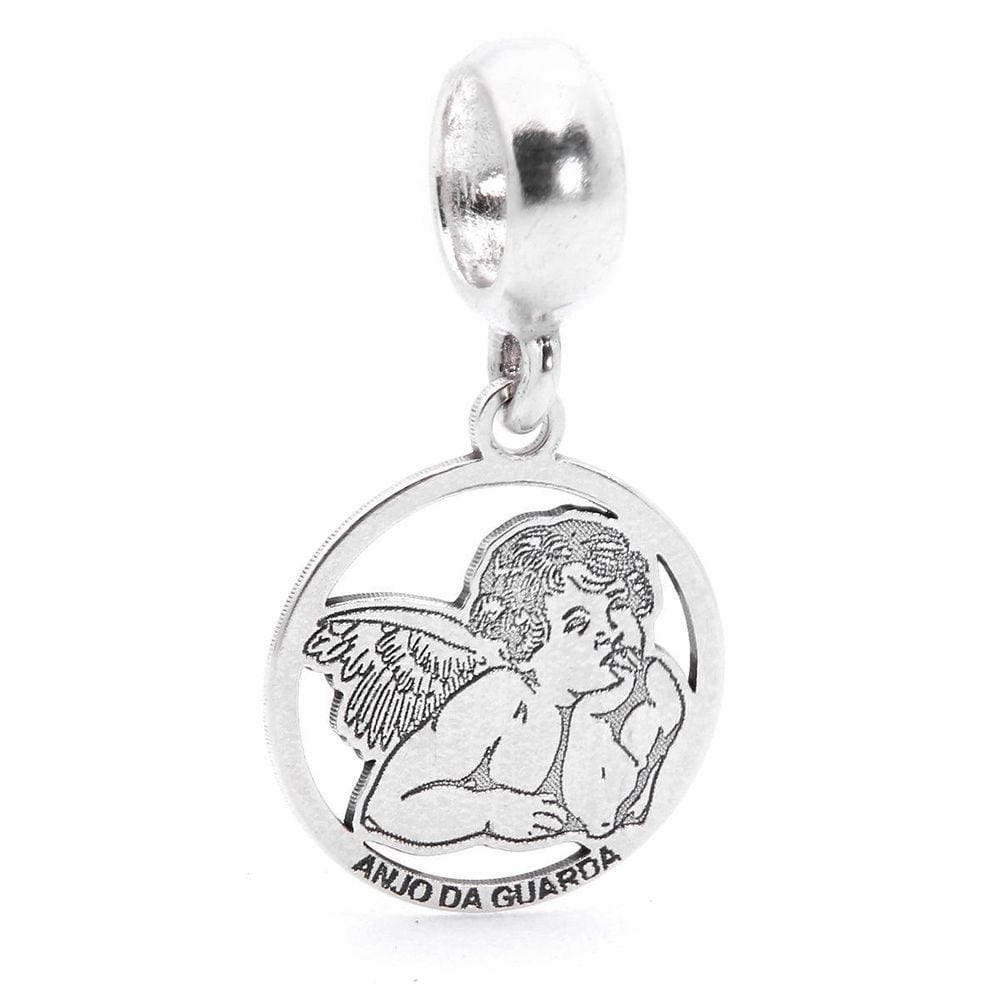 Berloque Mundo Briller Anjo Da Guarda Prata