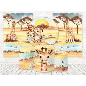 Kit 3 Painéis E Capas 3D Sublimado Safari Fkpc-1500