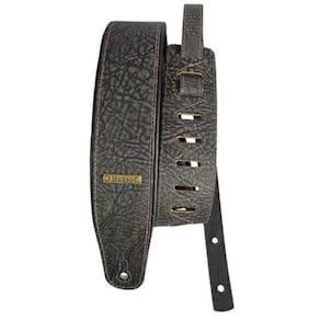 Correia Basso 100% Couro CLACS 07 Acolchoada Cinza 7cm