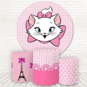Painel Redondo E Capas 3D Sublimado Marie Fkpc-026