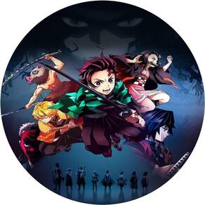 Painel Redondo 3D Sublimado Anime Frd-6061