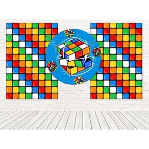Kit Painéis Casadinho 3D Sublimado Cubo Mágico Fpc-652