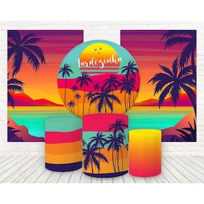 Kit 3 Painéis E Capas 3D Sublimado Tardezinha Fkpc-258