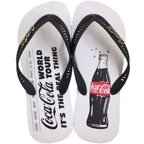 Chinelo de Dedo Masculino Casual Dia a Dia Borracha Coca Cola Elton Cc4166