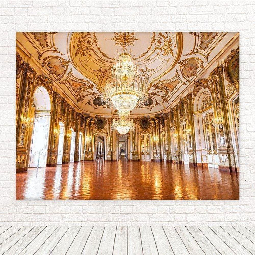 Painel Retangular Sublimado Castelo E Realeza 2,0X1,5
