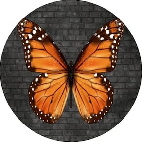 Painel Redondo 3D Sublimado Borboletas Frd-5246