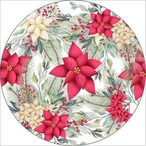 Painel Redondo 3D Sublimado Floral Frd-3185