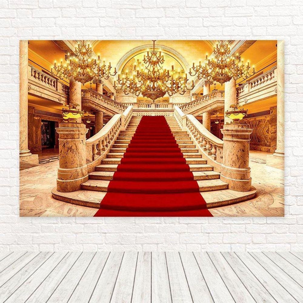 Painel Retangular Sublimado Castelo E Realeza 2,0X1,5