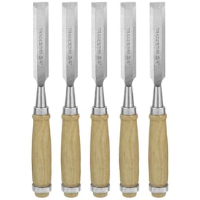 Kit 5 Formão Madeira Corte Entalhe 3/4 Pol 19Mm Tradestar