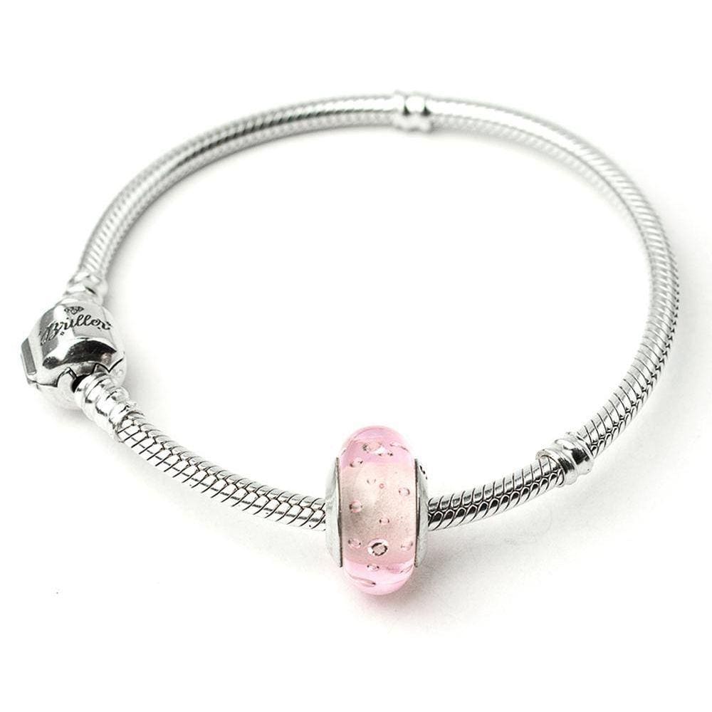 Berloque Estilo Murano Rosa