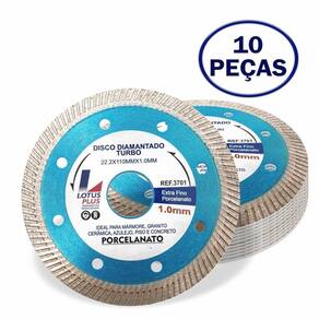 Disco Diam. Turno Porcel. 110X1.0Mm Com 10 Lotus